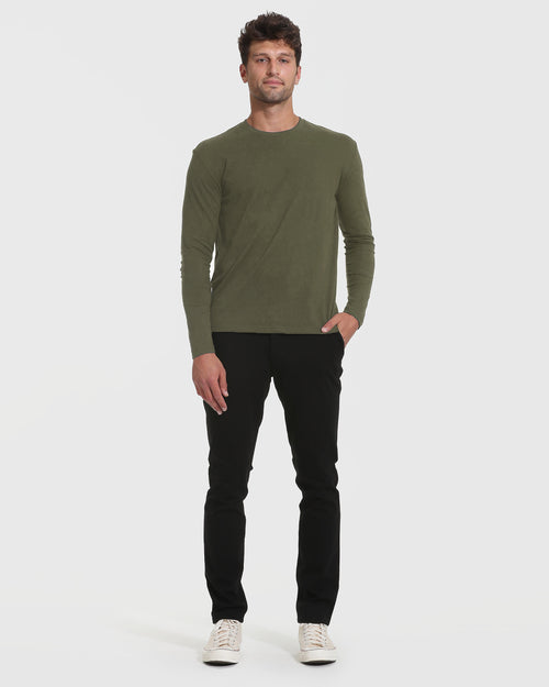 Military Green Tall Long Sleeve T-Shirt