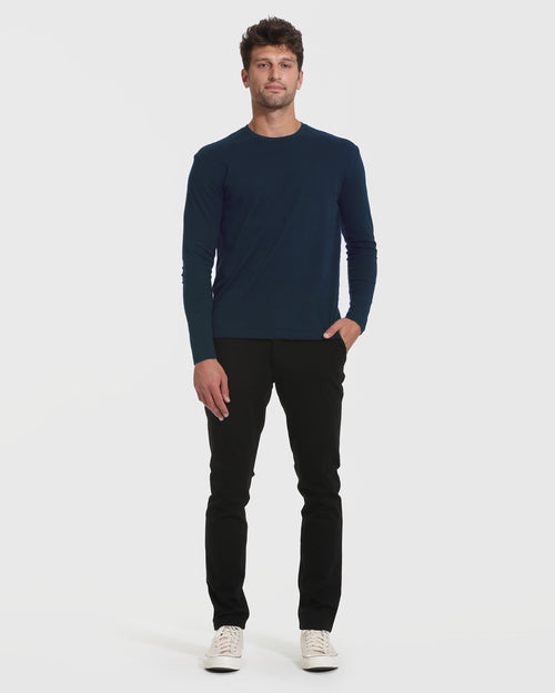 Navy Tall Long Sleeve T-Shirt