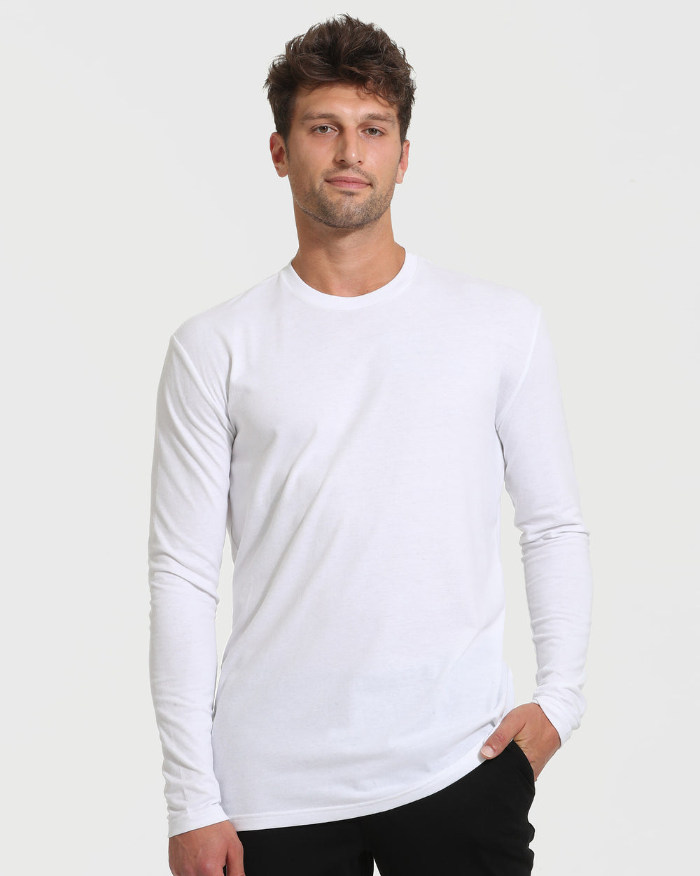 White Tall Long Sleeve T-Shirt