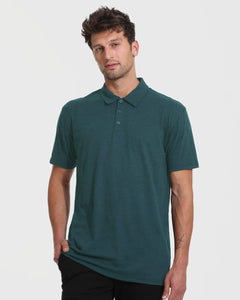 True ClassicHeather Seafarer Short Sleeve Tall Polo