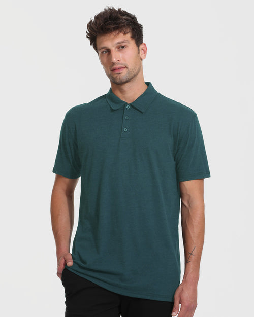 Heather Seafarer Short Sleeve Tall Polo