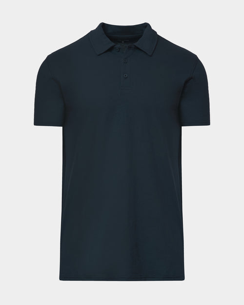 Navy Short Sleeve Tall Polo