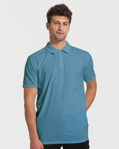 True ClassicSapphire Short Sleeve Tall Polo