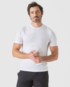 True ClassicWhite Short Sleeve Tall Active Crew Neck