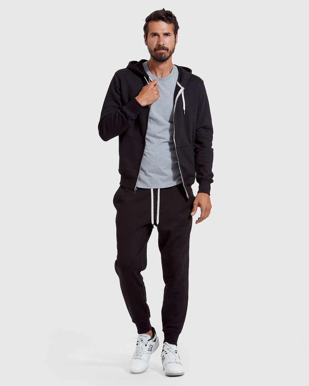 Black Fleece French Terry Zip Hoodie