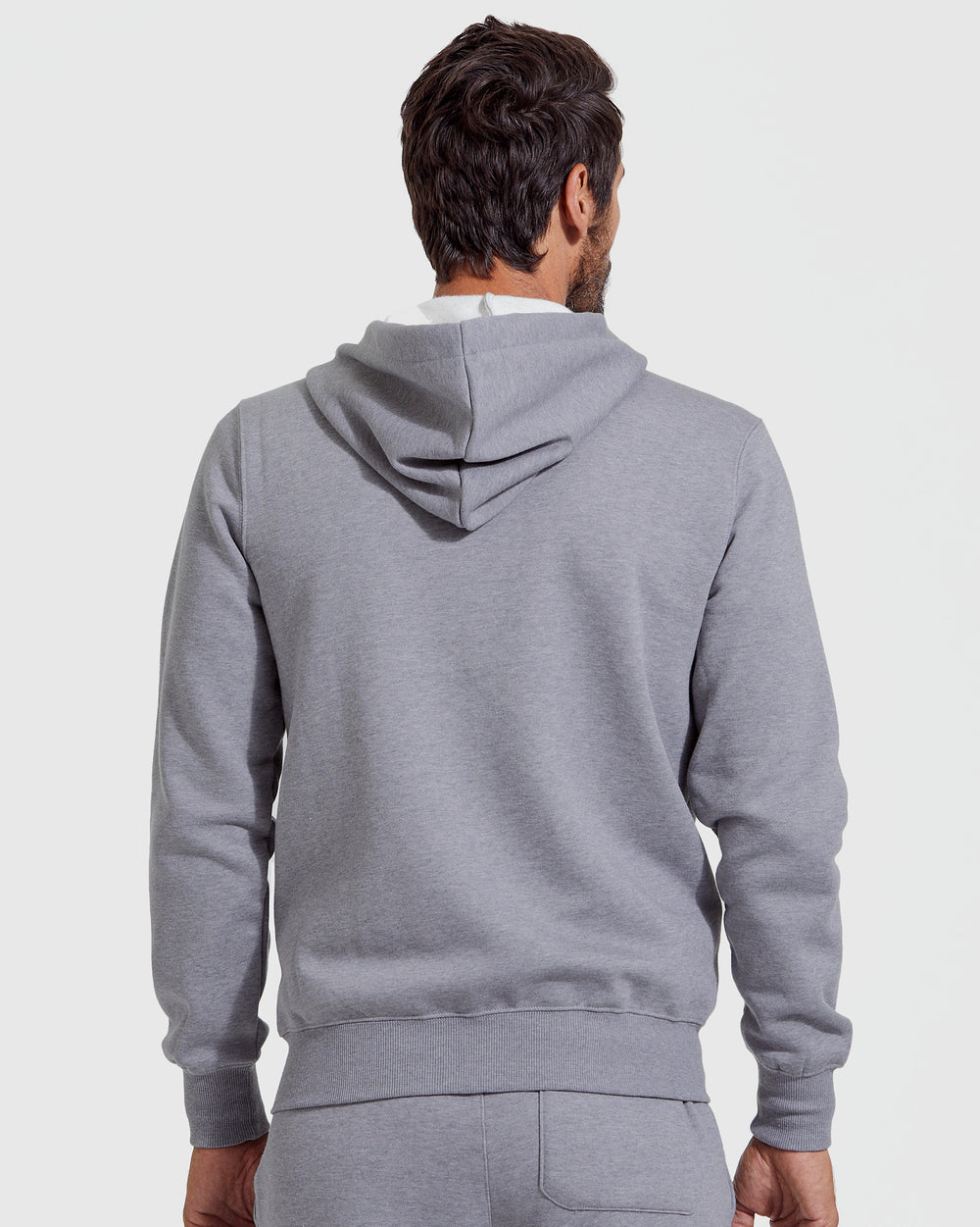 Heather Gray Fleece French Terry Zip Hoodie