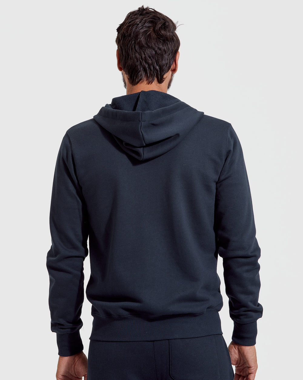 Navy Fleece French Terry Zip Hoodie