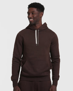 True ClassicDark Oak Fleece French Terry Pullover Hoodie