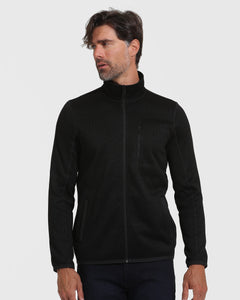 True ClassicBlack Sweater Fleece Jacket