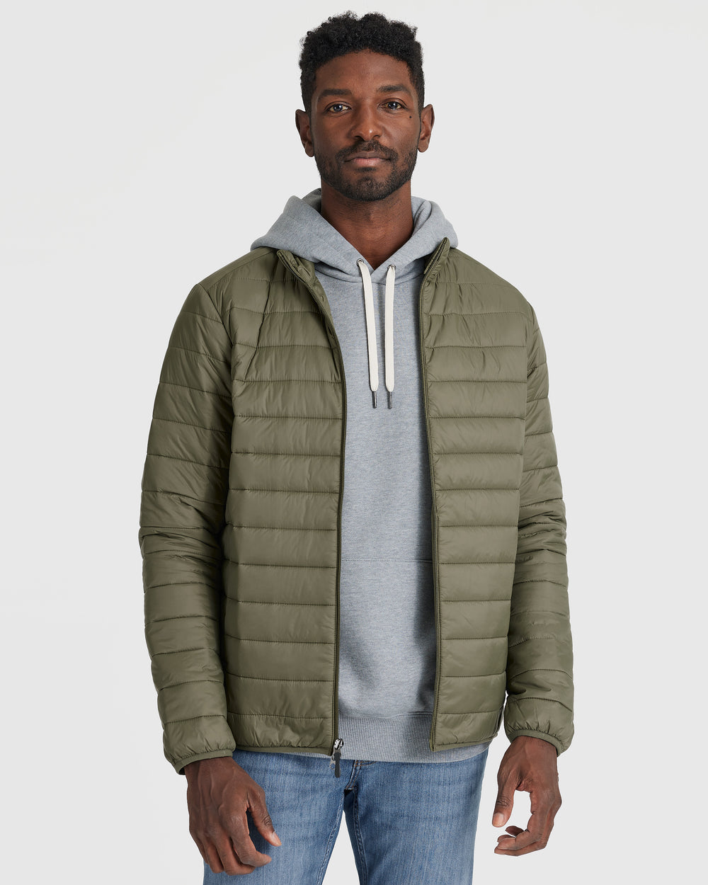 Military Green Puffer Jacket