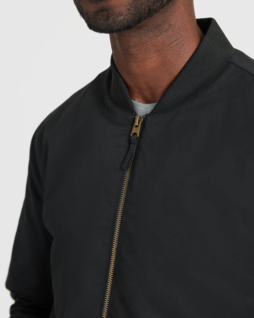 Black Bomber Jacket