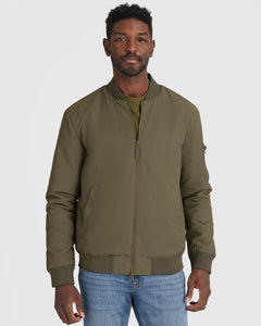 True ClassicArmy Green Bomber Jacket