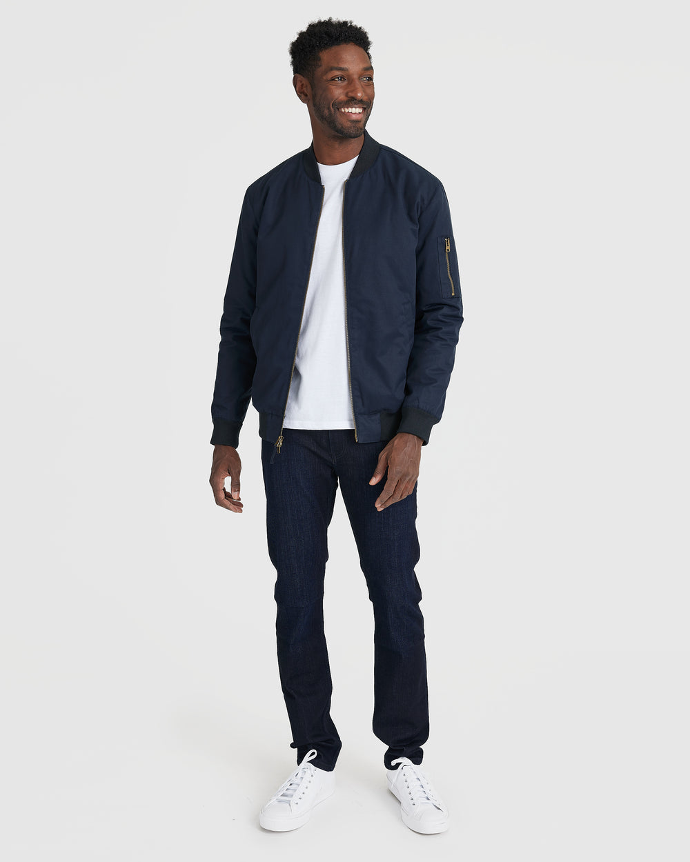 Navy Bomber Jacket