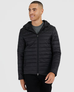 True ClassicBlack Hooded Puffer Jacket