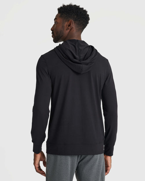 Black Active Comfort Pullover Hoodie