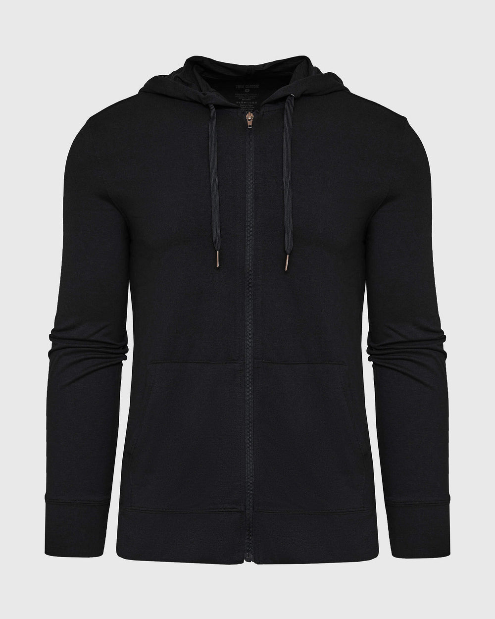 Black Active Comfort Full Zip Hoodie