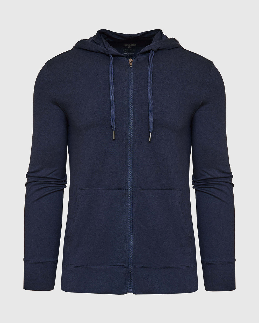 Heather Navy Active Comfort Full Zip Hoodie