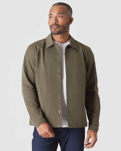 True ClassicMilitary Green Coaches Jacket