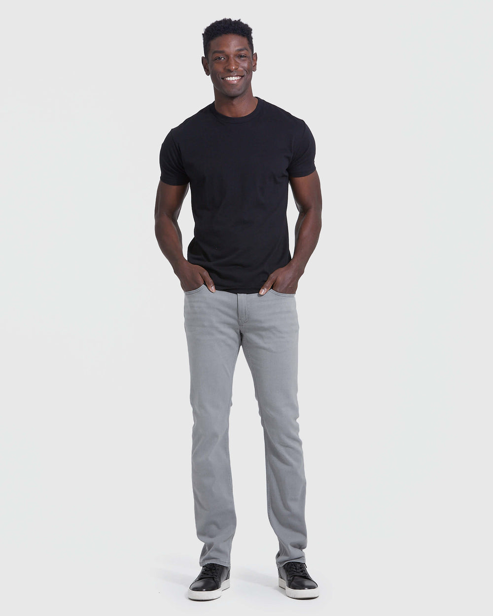 Medium Gray Wash Slim Comfort Stretch Jeans