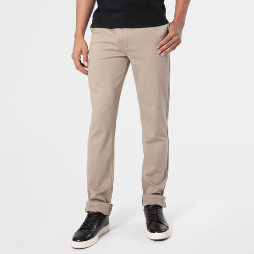 Khaki Slim Comfort Knit Chino Pant