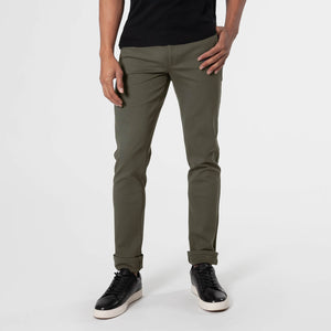 True ClassicMilitary Green Slim Comfort Knit Chino Pant