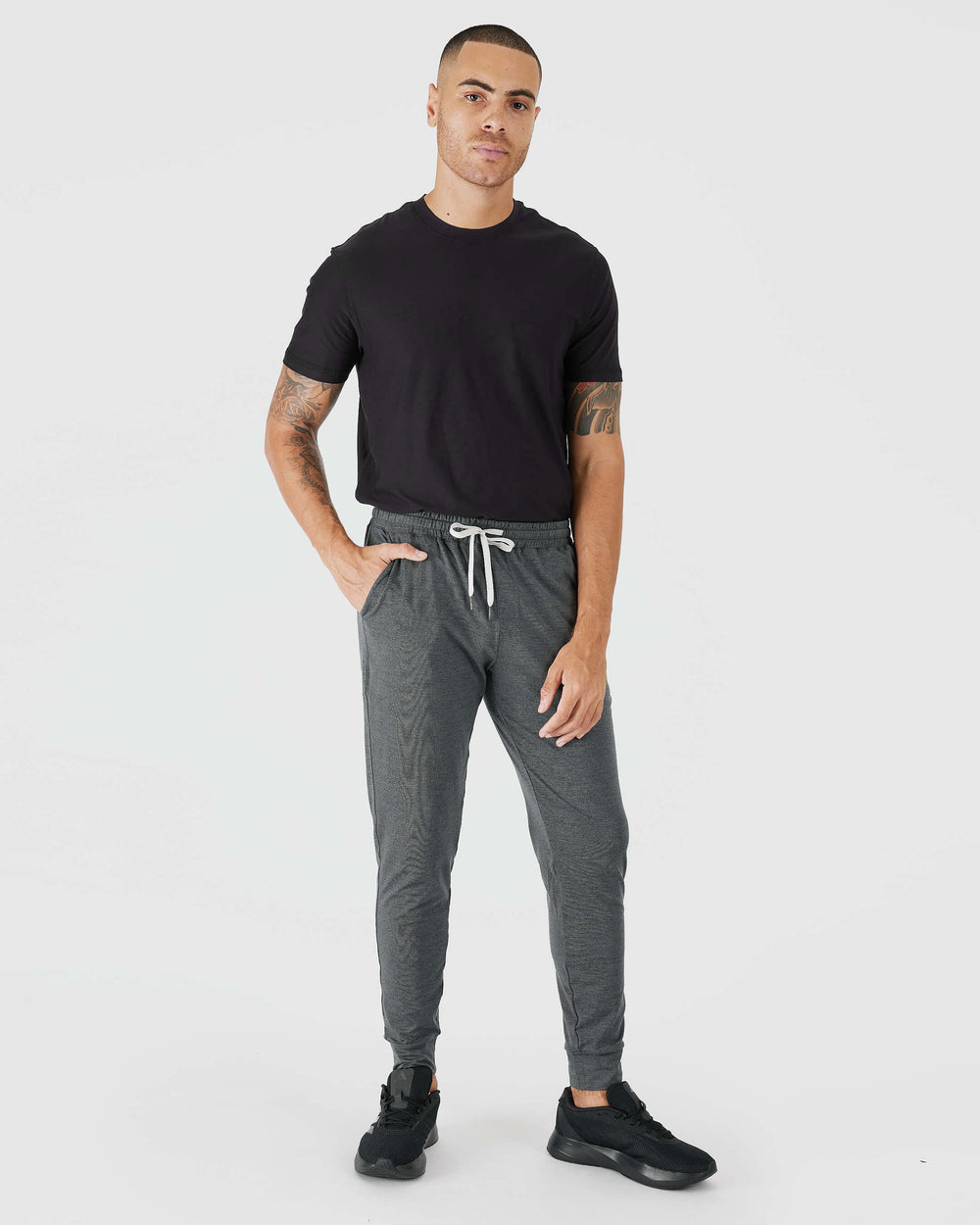 Charcoal Heather Gray Active Joggers