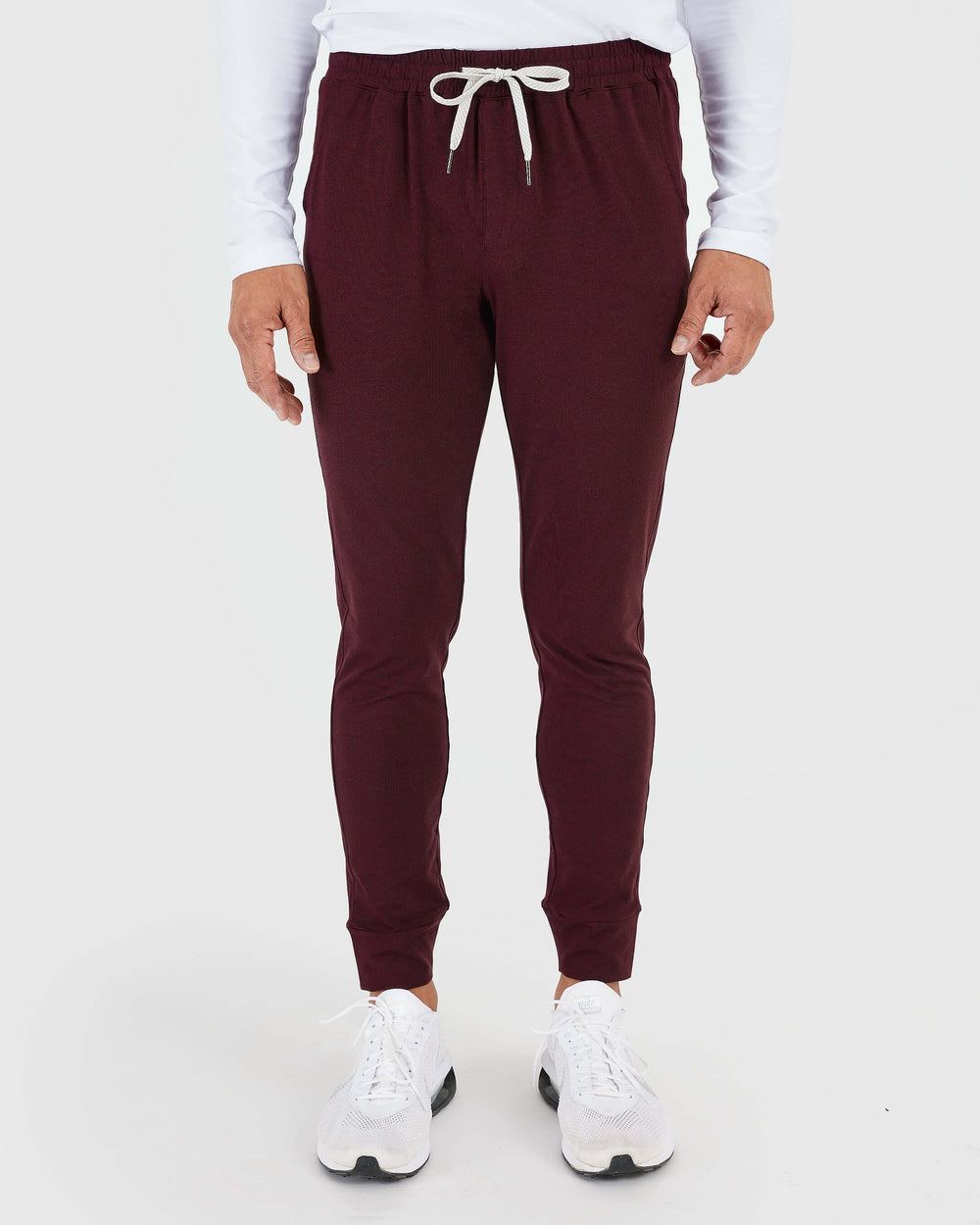 Dark Heather Burgundy Active Joggers