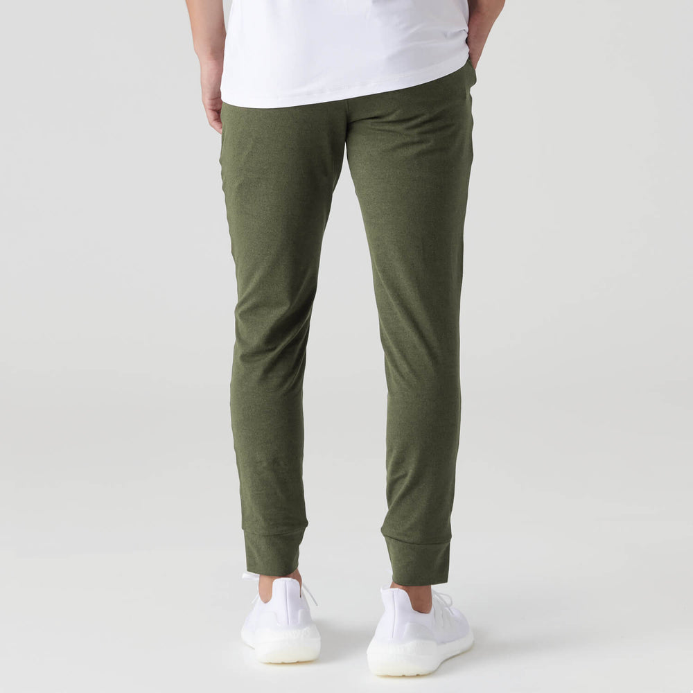 Dark Heather Military Green Active Joggers