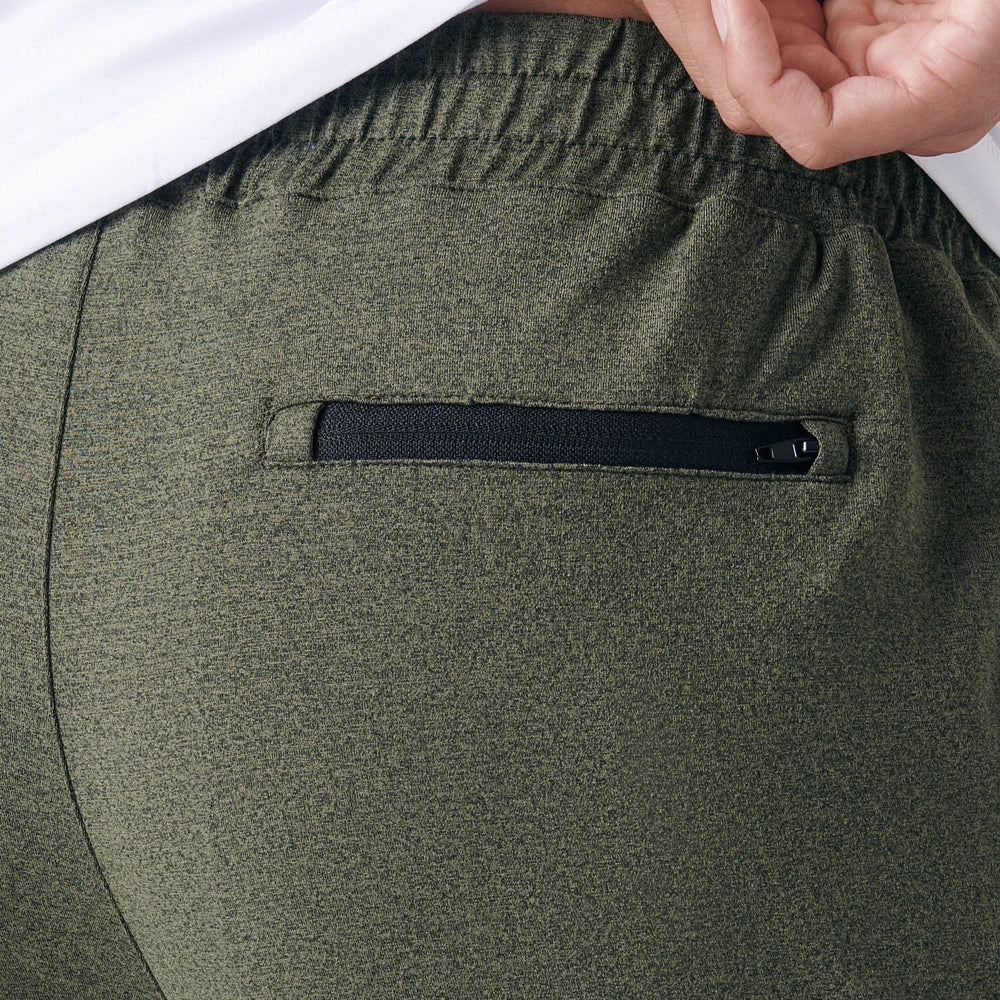 Dark Heather Military Green Active Joggers