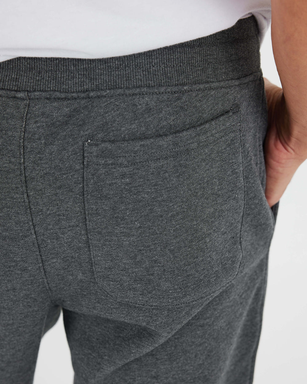 Charcoal Heather Gray Fleece French Terry Joggers