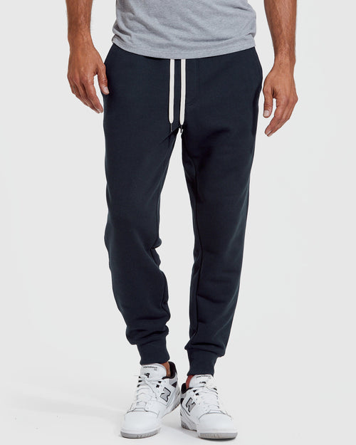 Navy Fleece Pullover Hoodie and Jogger Set