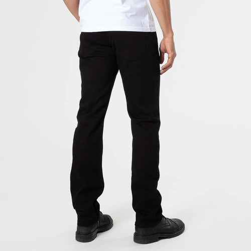 Black Wash Straight Comfort Stretch Jeans