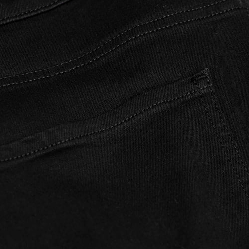 Black Wash Straight Comfort Stretch Jeans