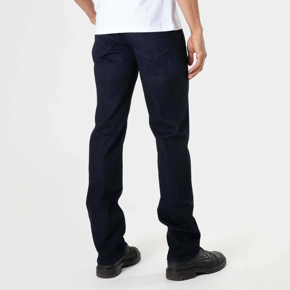 Indigo Wash Straight Comfort Stretch Jeans