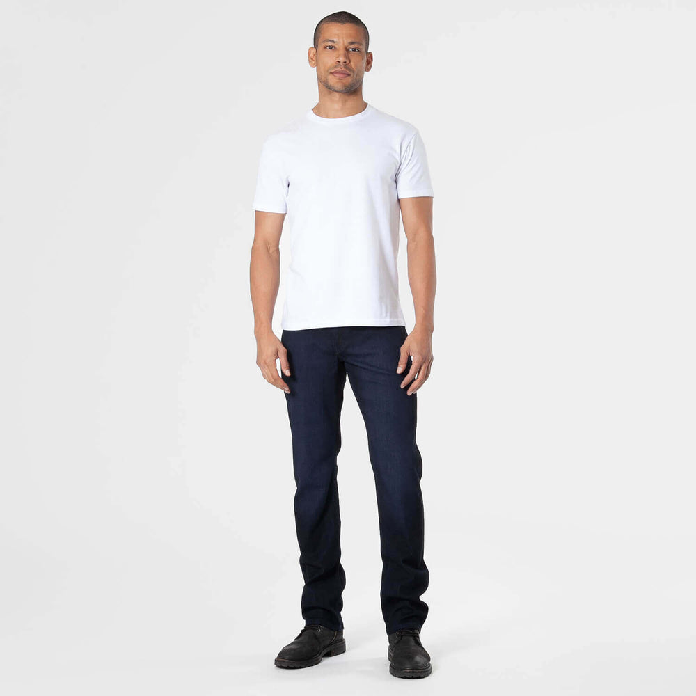 Indigo Wash Straight Comfort Stretch Jeans