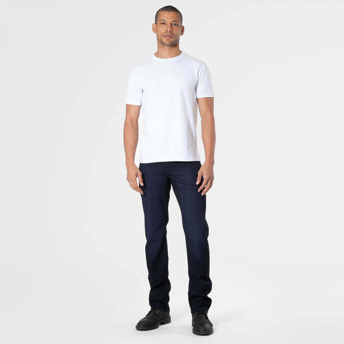 Indigo Wash Straight Comfort Stretch Jeans