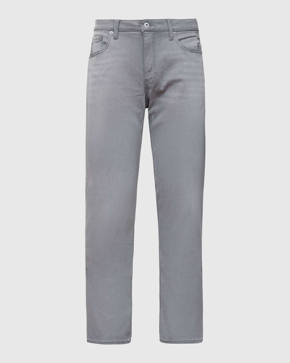 Medium Gray Wash Straight Comfort Stretch Jeans