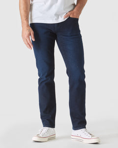 True ClassicIndigo Rinse Slim Authentic Denim Jeans