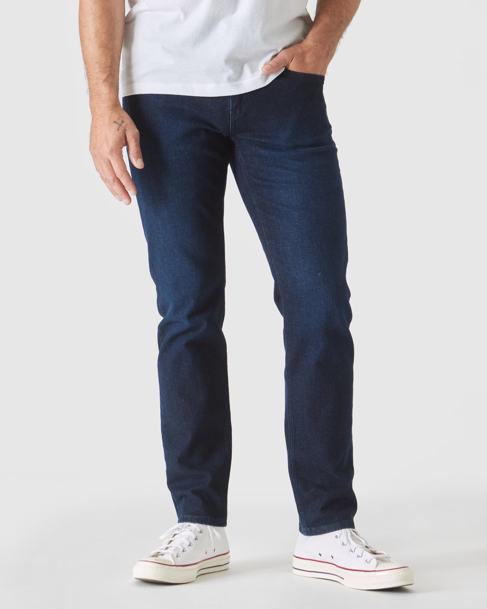 Indigo Rinse Slim Authentic Denim Jeans