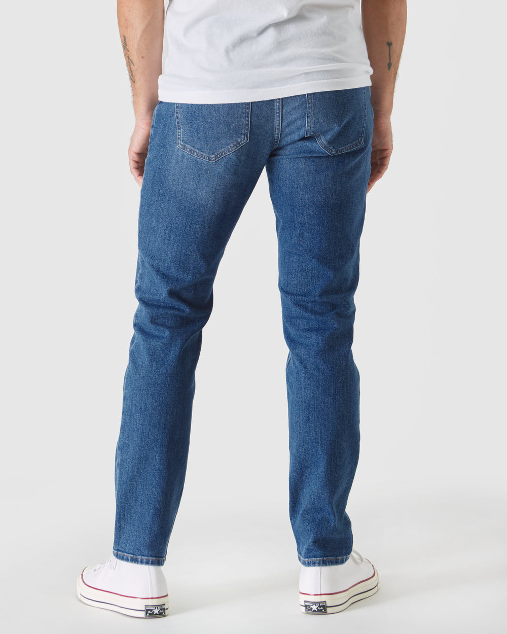 Medium Indigo Wash Slim Authentic Denim Jeans