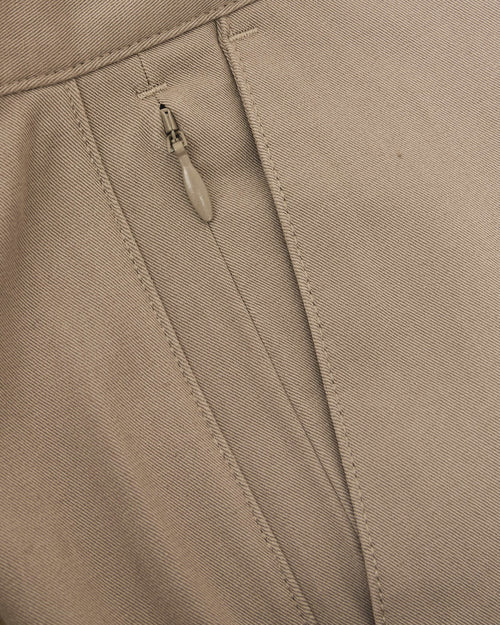 Khaki Straight Twill Chino Pant