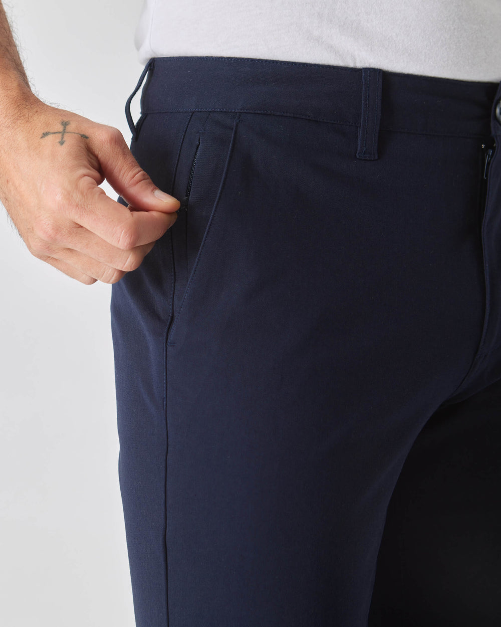 Navy Slim Twill Chino Pant