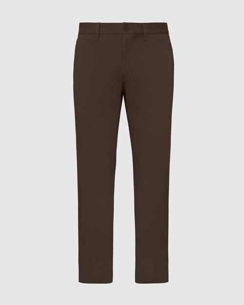 Dark Oak Straight Twill Chino Pant