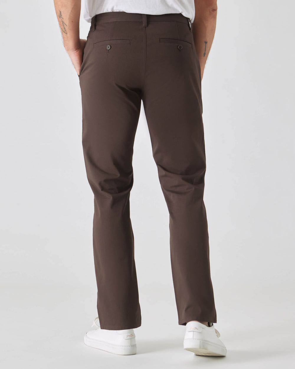 Dark Oak Straight Twill Chino Pant