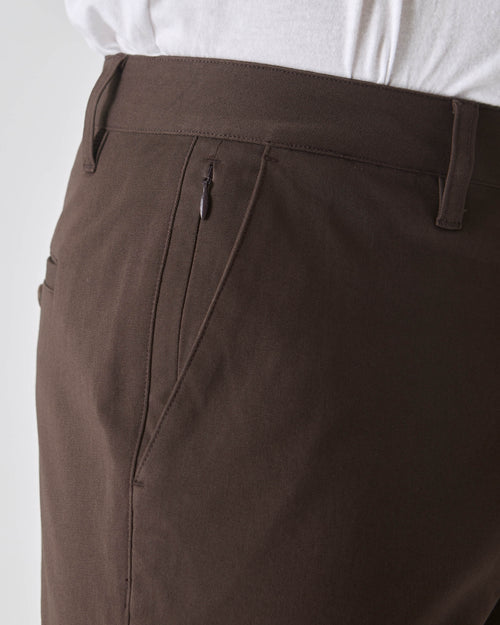 Dark Oak Straight Twill Chino Pant