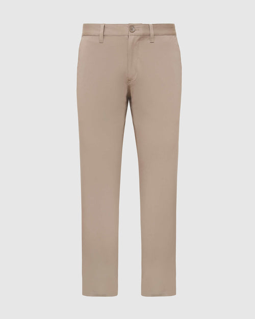 Khaki Straight Twill Chino Pant