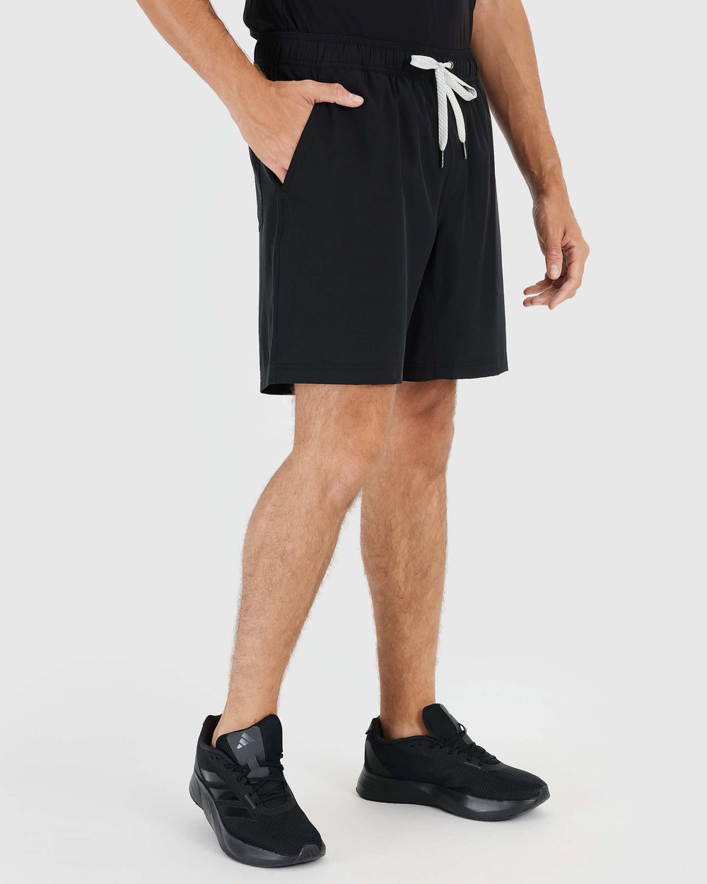 Black Active Quick Dry Shorts with Liner