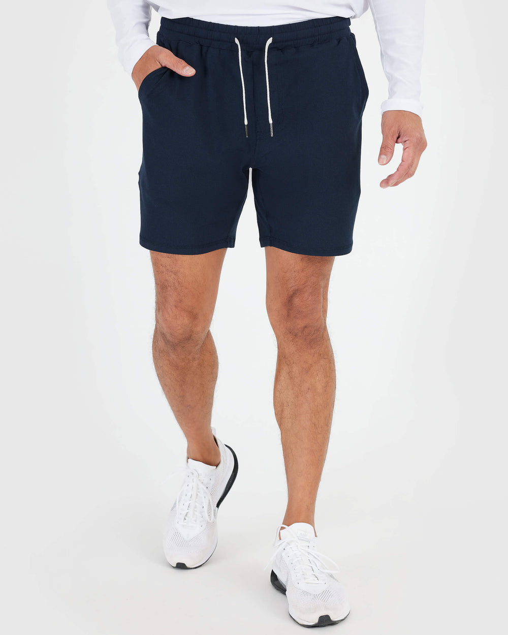 Dark Heather Navy Active Comfort Shorts