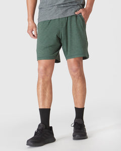 True ClassicHeather Forest Active Comfort Shorts