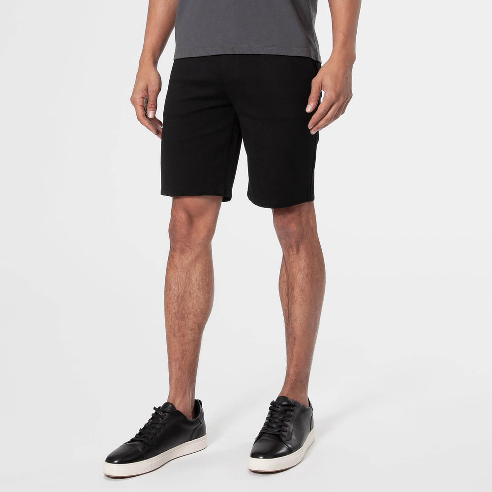 9" Black/Navy Comfort Knit Chino Shorts 2-Pack